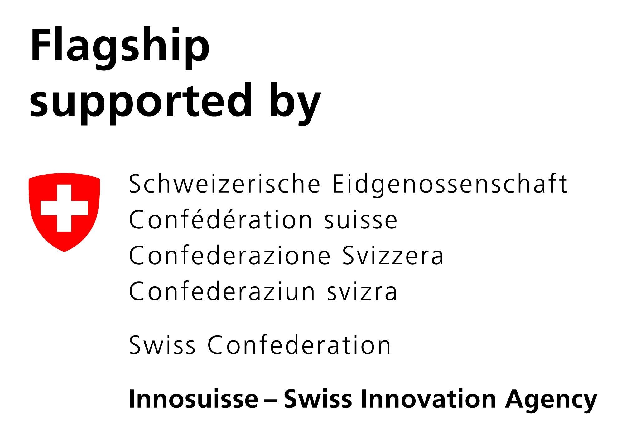 Logo Flagship sponsored by Innosuisse